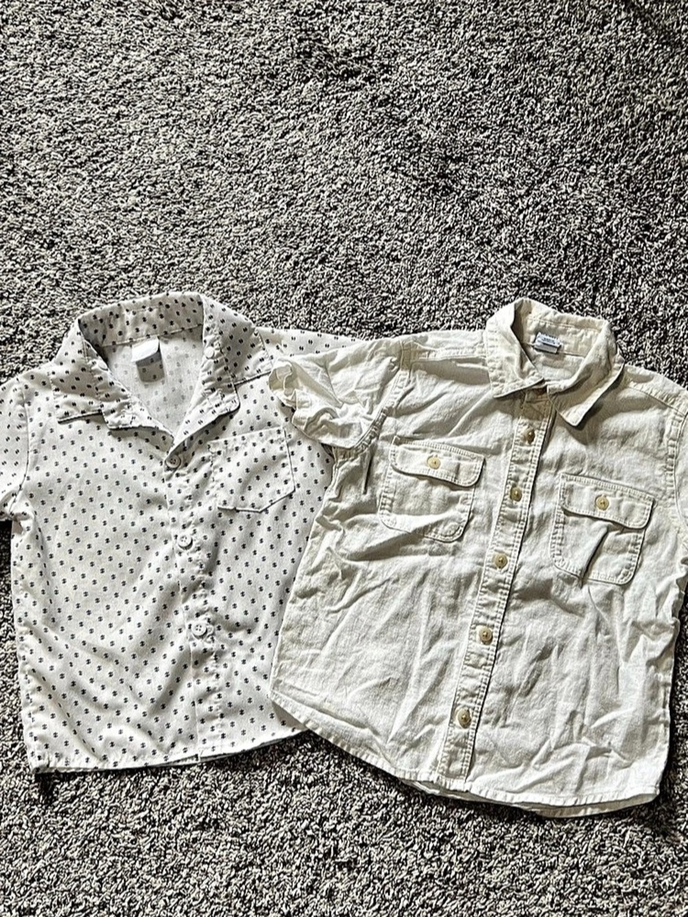 Toddler Short Sleeve Button Down Shirts